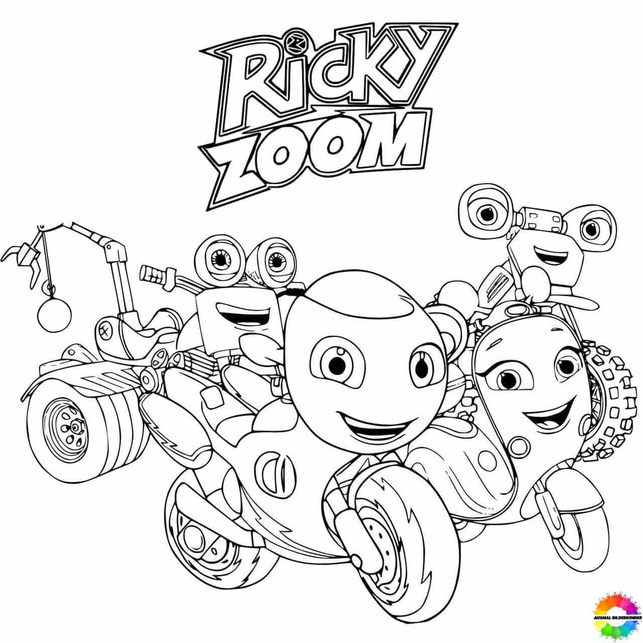 zoom zoom coloring pages