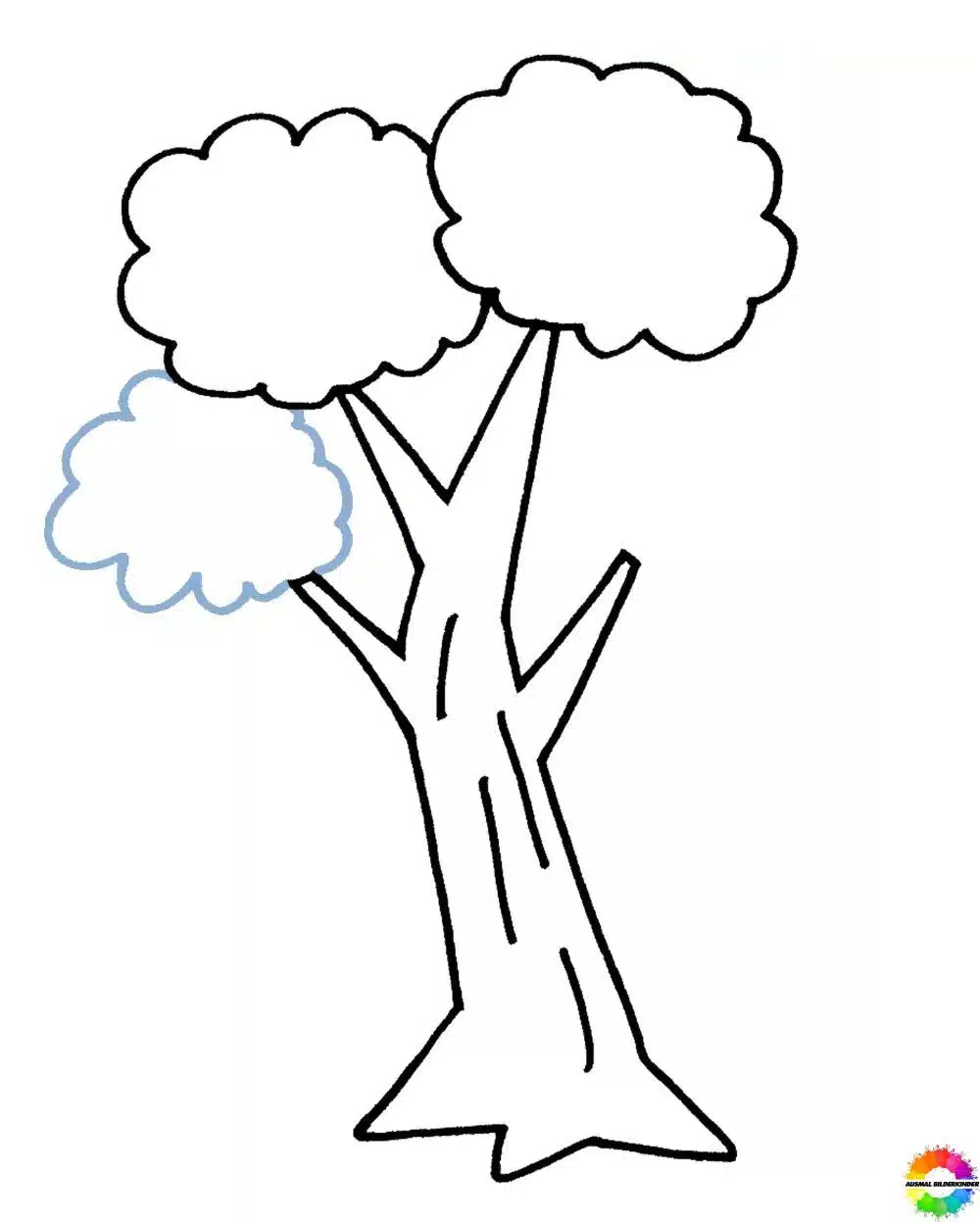 Baum zeichnen einfach - Schritt 8