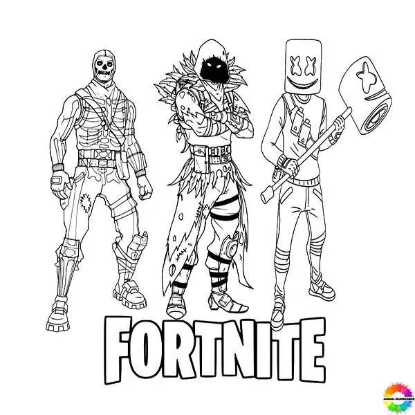 Bring Fortnite coloring pages a new world of shooting games