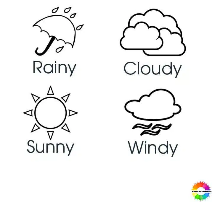 Wetter ausmalbilder kostenlos ausdrucken für kinder Wetter ausmalbilder kostenlos ausdrucken für kinder