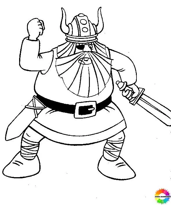 Wicky the Viking coloring pages to print free