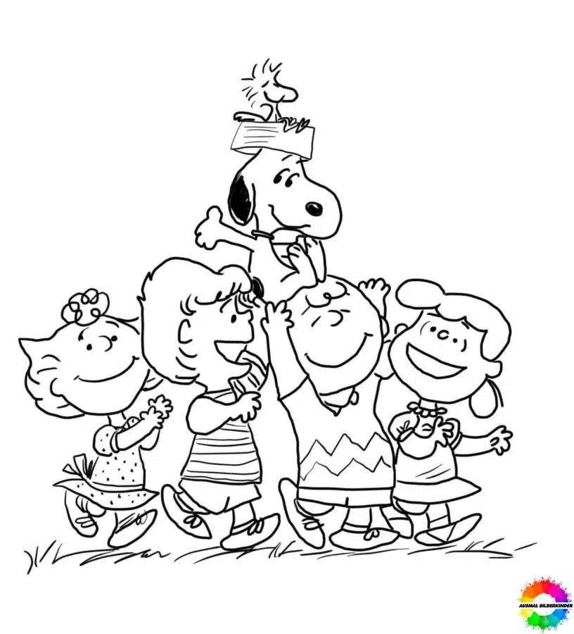 Snoopy coloring pages to print - Completely free