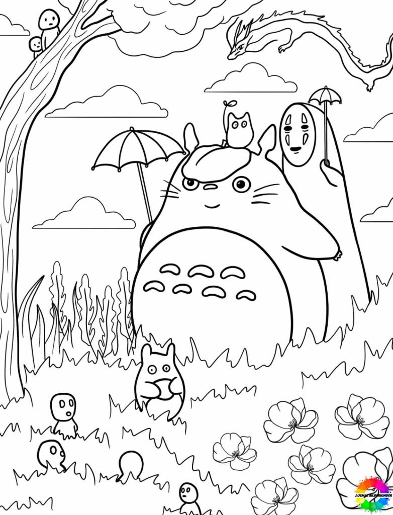 Ghibli coloring pages free - Sharp quality collection