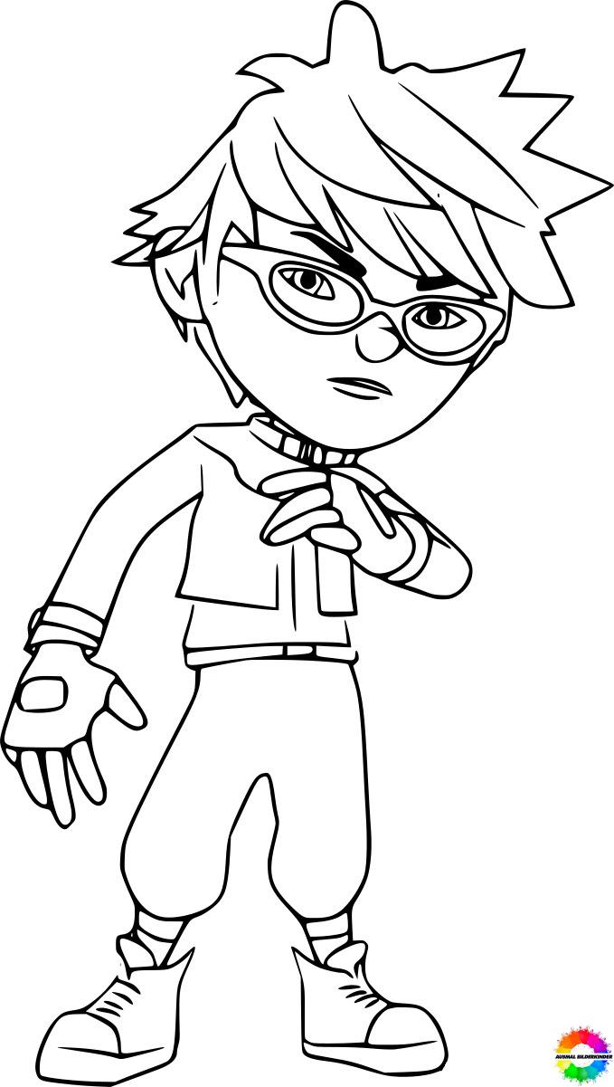 Boboiboy coloring pages free for little superheroes