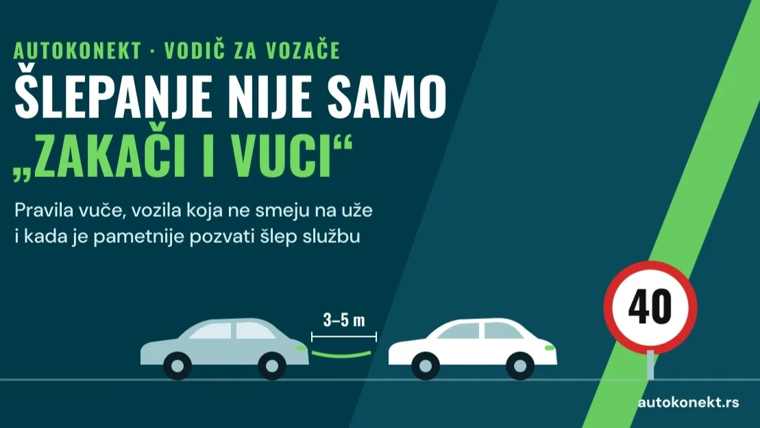 Šlepanje automobila nije samo „zakači i vuci“: šta treba znati pre nego što vežete uže - Slika 1