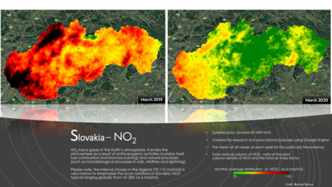 Thumb mapa koncentracie no2 slovensko