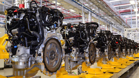 Thumb jaguar engine manufacturing center