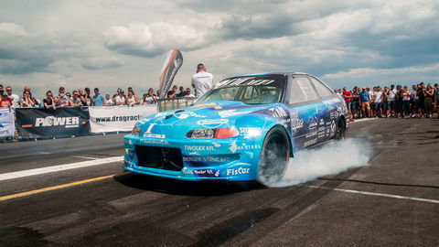 Thumb civic turbo burnout powerfest