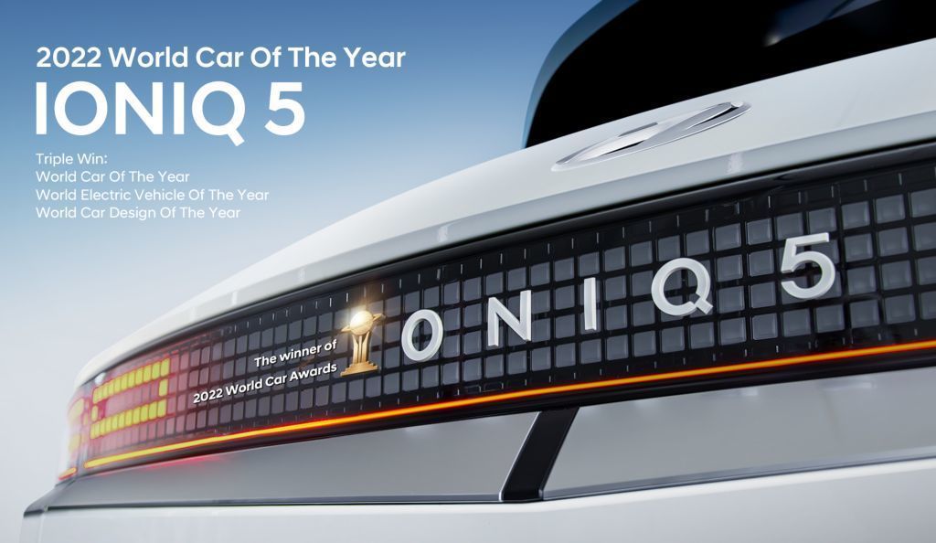 Content hyundai ioniq 5 triple win world car awards 2022