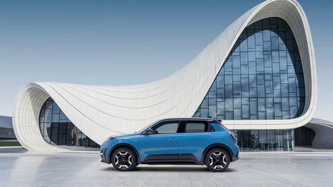 Thumb hero image of gear blue micra profile against a design architectural building