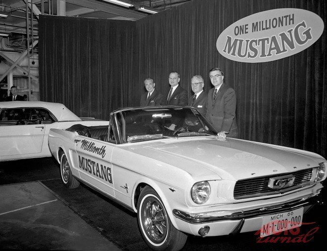 Bordinat, Iacocca, Frey a milionty Mustang