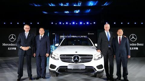 Thumb mercedes benz start glc class production in china with baic 2