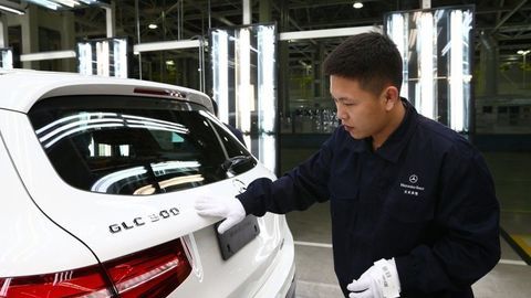 Thumb mercedes benz start glc class production in china with baic 3