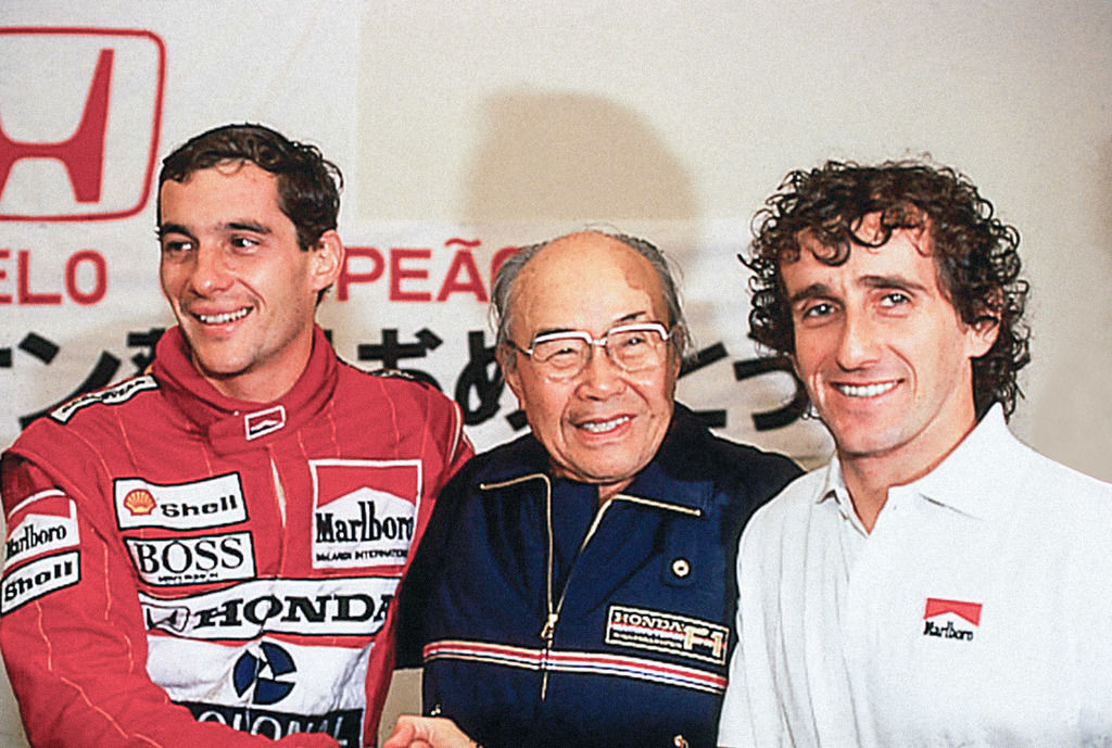 Content soichiro honda with f1 drivers senna and prost