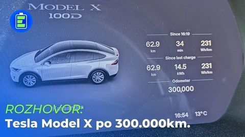 Tesla Model X po 300.000km: Poruchy, degradácia batérie, čísla a fakty (VIDEO)