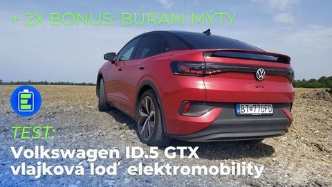 Ako zrýchľuje elektrický VW ID.5 GTX s nabitou a "vybitou" batériou? A stačia mu vzadu bubnové brzdy? (VIDEO) 