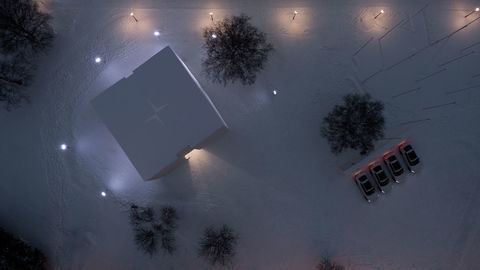 Polestar otvára prvý automobilový pavilón na svete zo snehu! Naozaj v ňom predáva autá