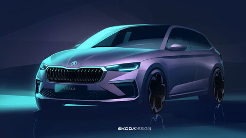 Modernizovaná Škoda Scala a Kamiq na oficiálnych skiciach