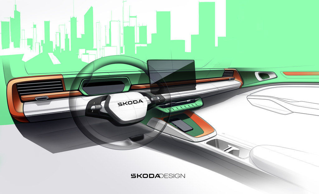 skoda epiq interier