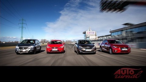 Porovnávali sme: Mazda3 vs Peugeot 308 vs Suzuki SX4 S-Cross vs Seat Leon