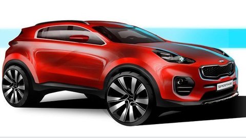 Nová Kia Sportage na oficiálnych skiciach