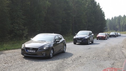 Mazda3 bola už v Moskve