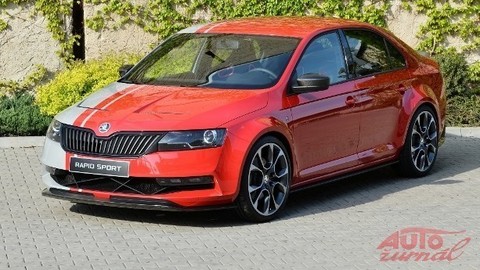 Upravená Škoda Rapid Sport naživo vyzerá výborne