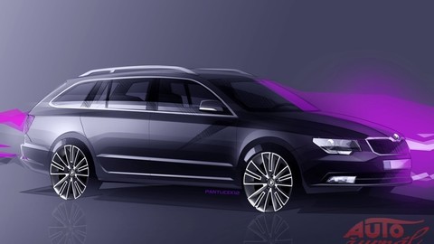 Modernizovaná Škoda Superb na nových obrázkoch