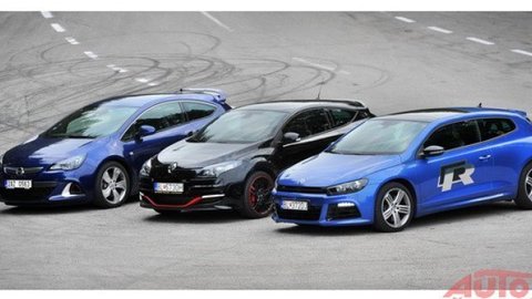 Astra OPC, Mégane R.S. a Scirocco R v porovnávacom teste