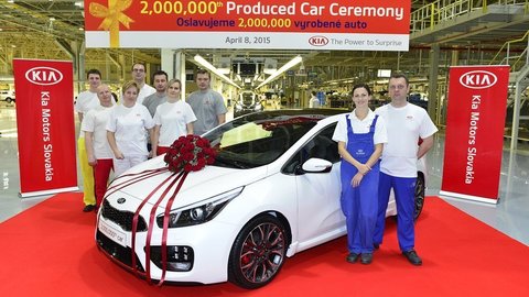 Kia Motors Slovakia vyrobila 2-miliónte auto