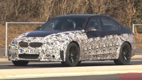 Nové BMW M3 pristihnuté pri testoch na Nordschleife