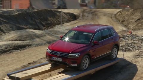 Test: Volkswagen Tiguan v teréne 