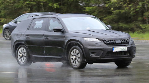 Škoda Kodiaq na nových špionážnych záberoch