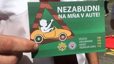 Projekt polície "Nezabudni na mňa v aute!" je varovaním pred najhorším