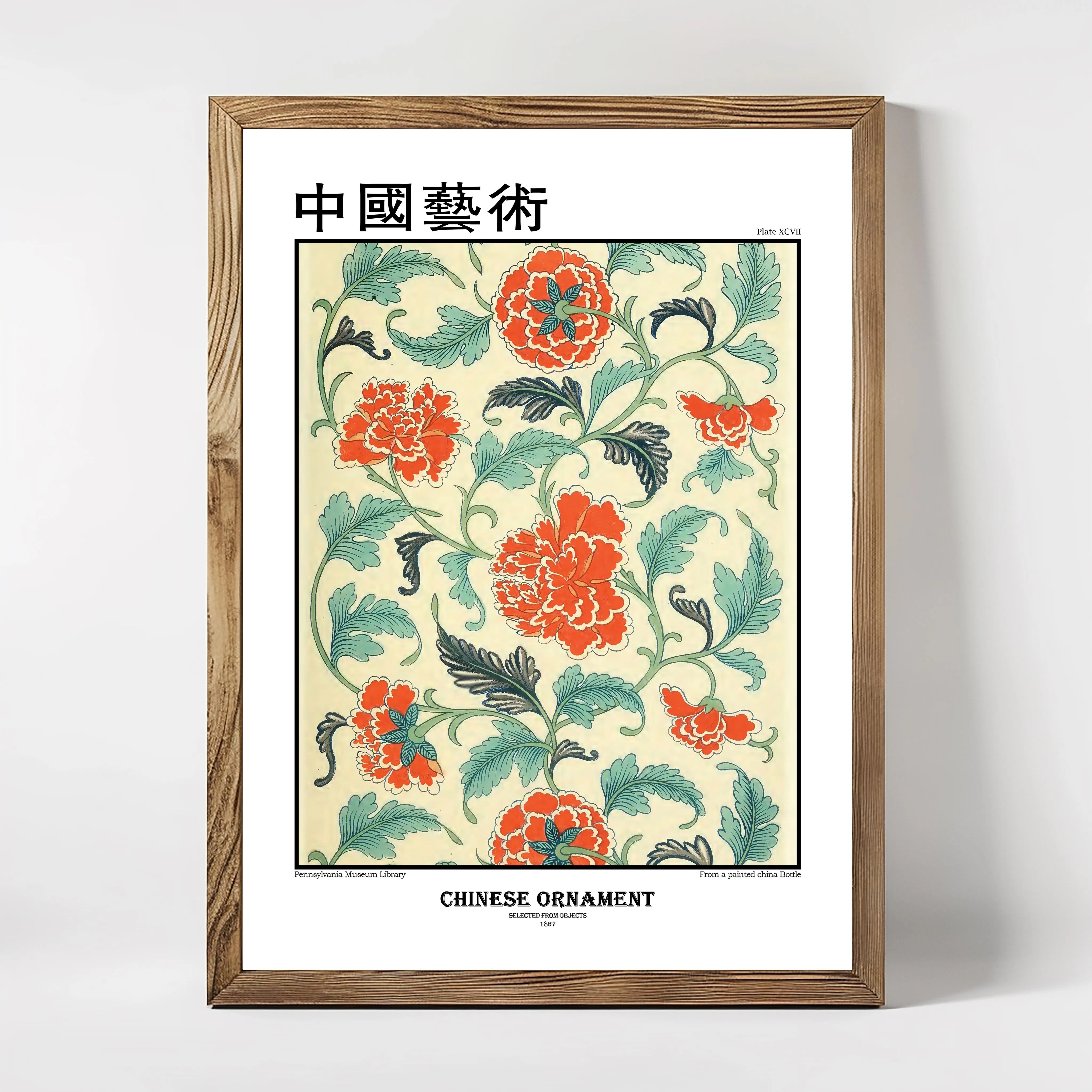 Colorful flower pattern, Examples of Chinese Ornament