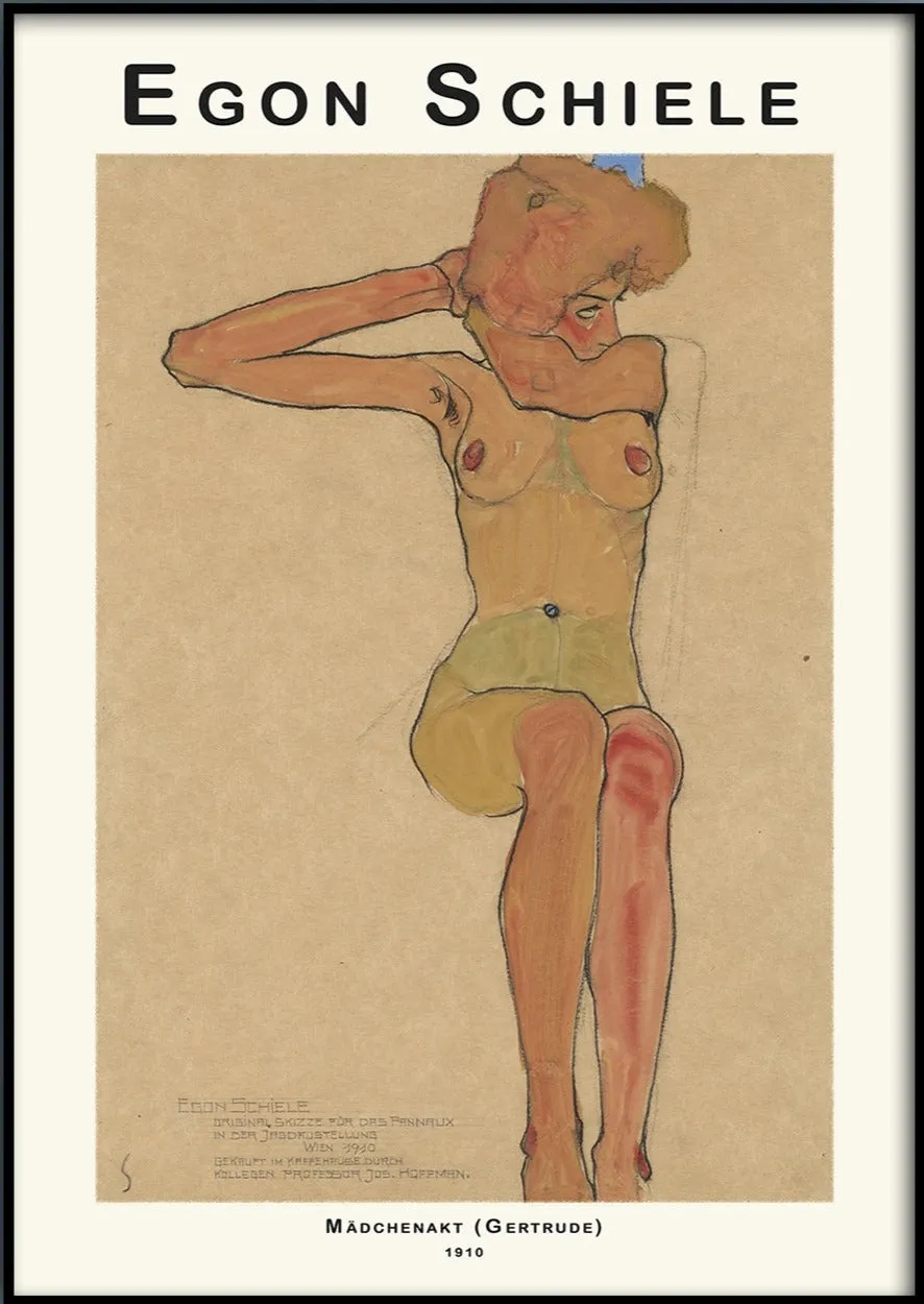 Egon Schie Mädchenakt (Gertrude) (1910)