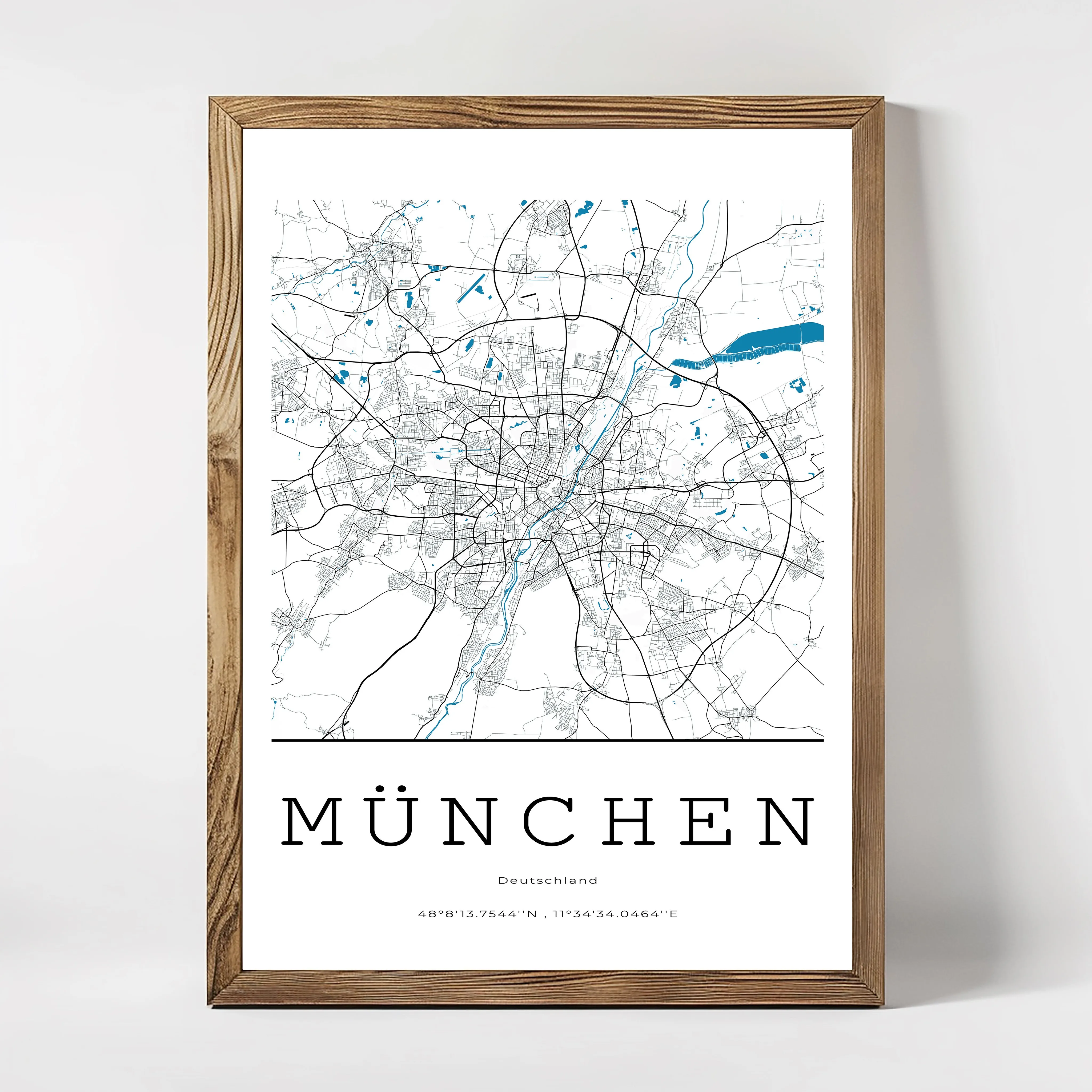 Munich City Map Poster