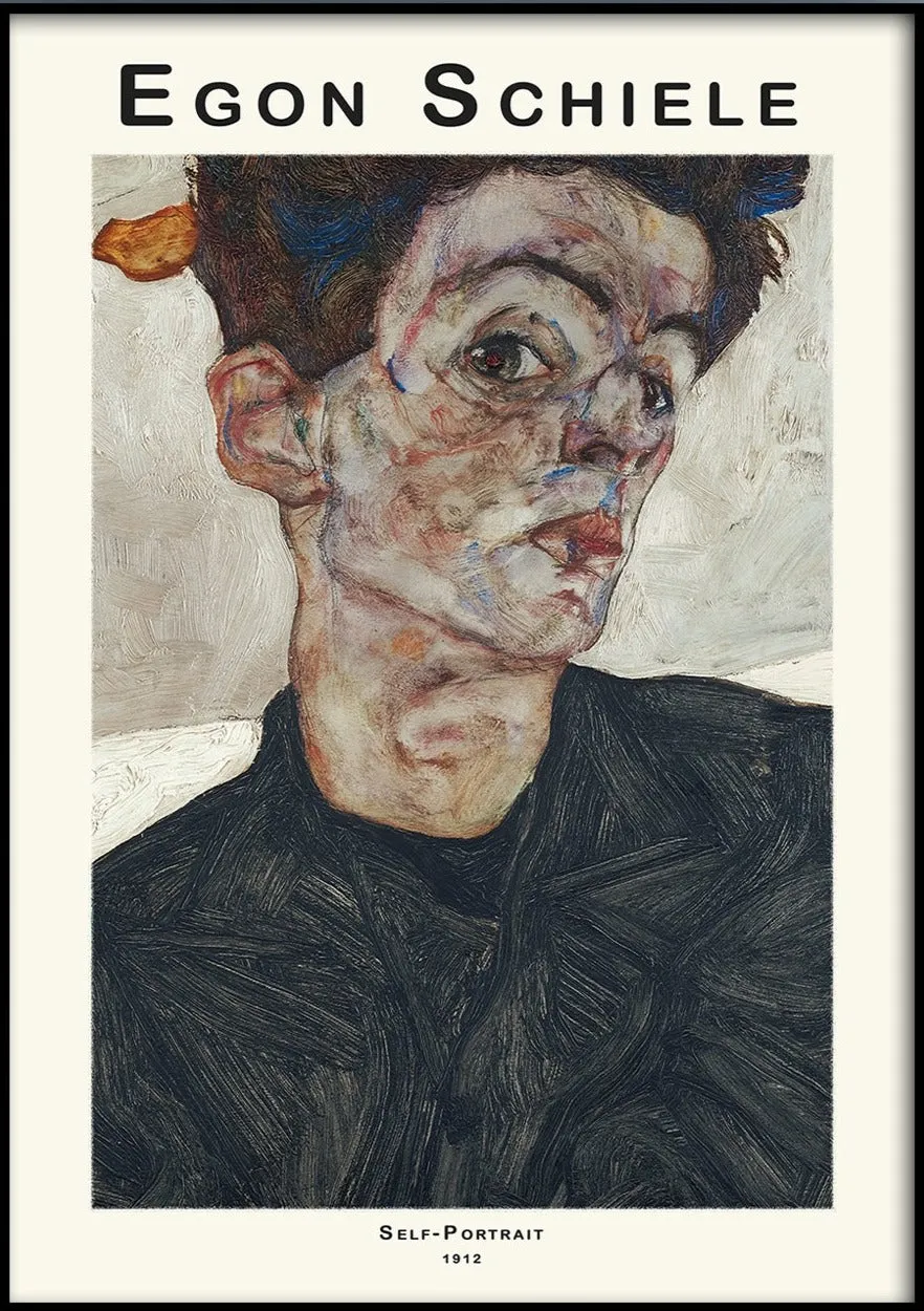 Egon Schie Self-Portrait with Physalis (1912)