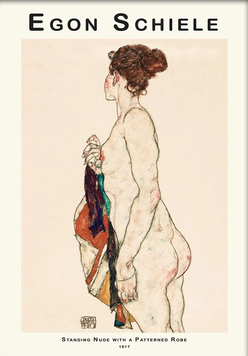 Egon SchieStanding Nude woman