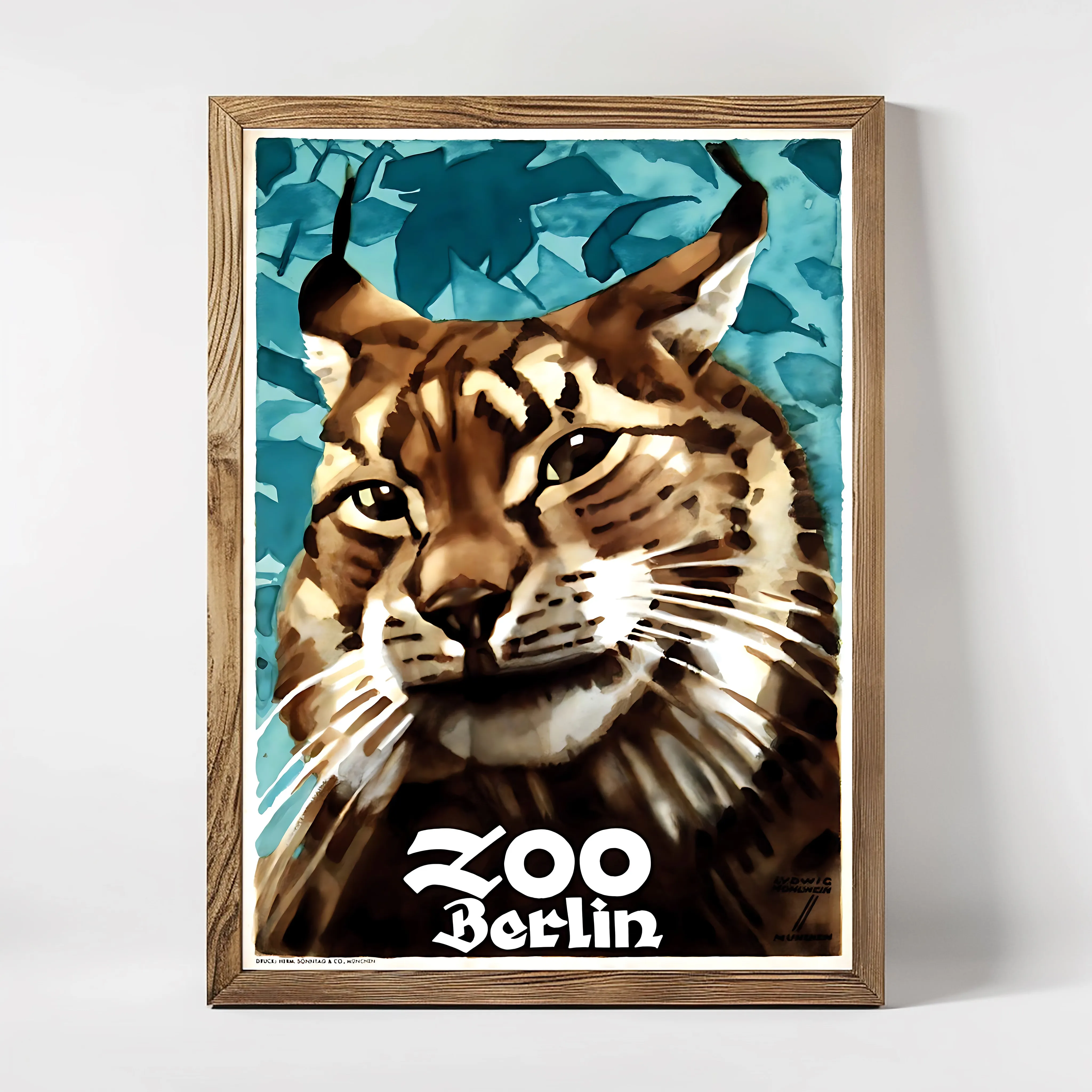 Zoo Berlin Lynx Poster