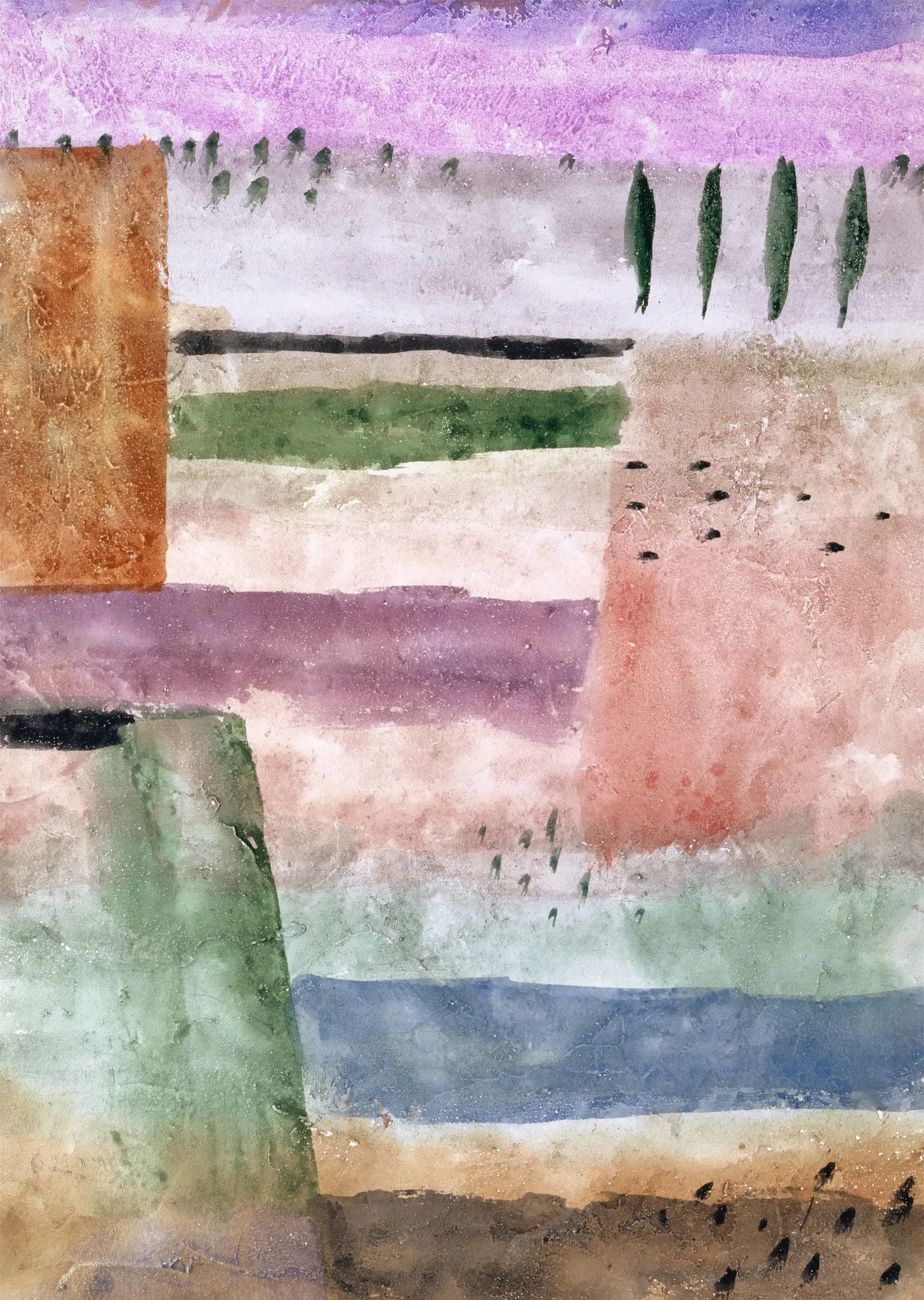 Paul Klee - Landscape with Poplars