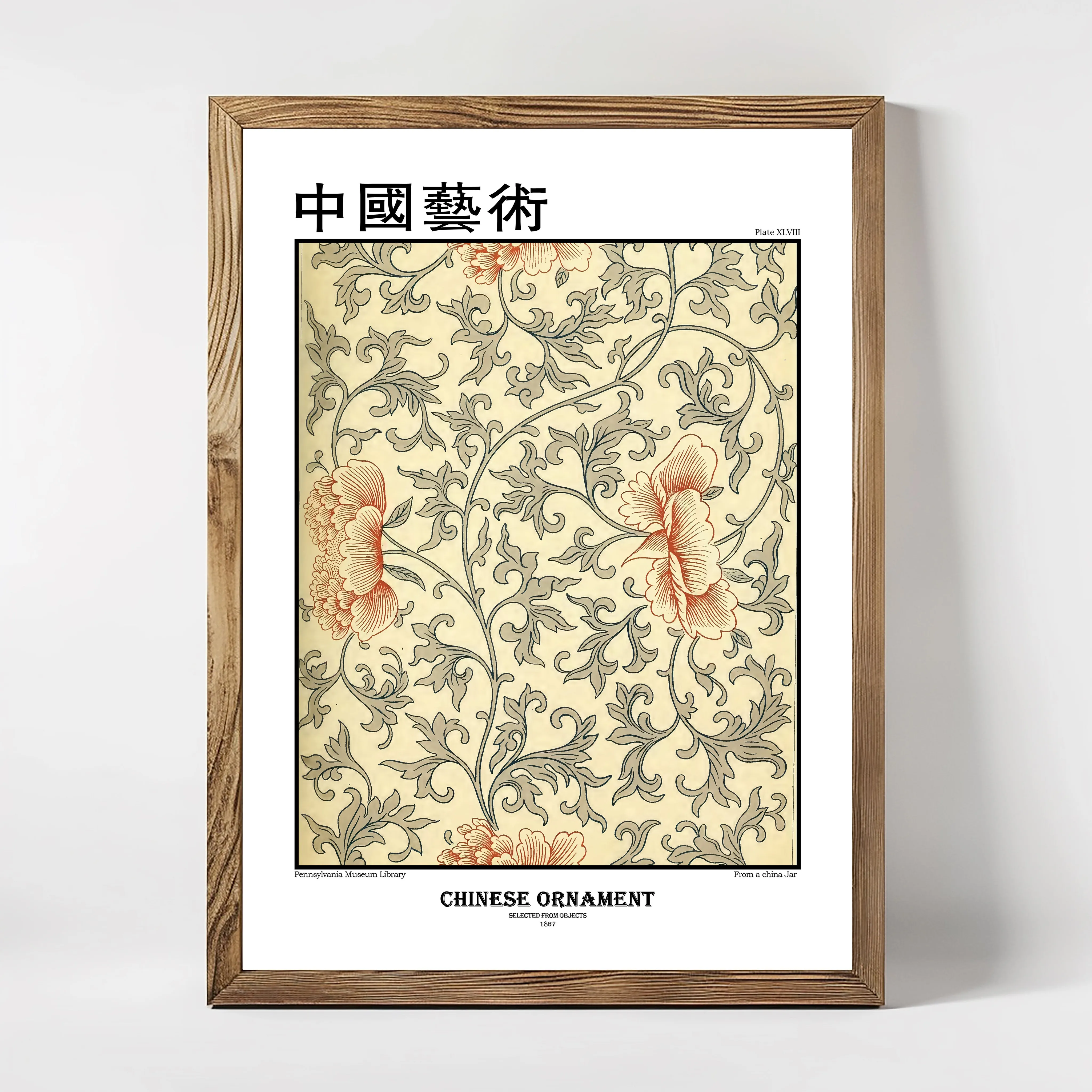 Colorful flower pattern, Examples of Chinese Ornament