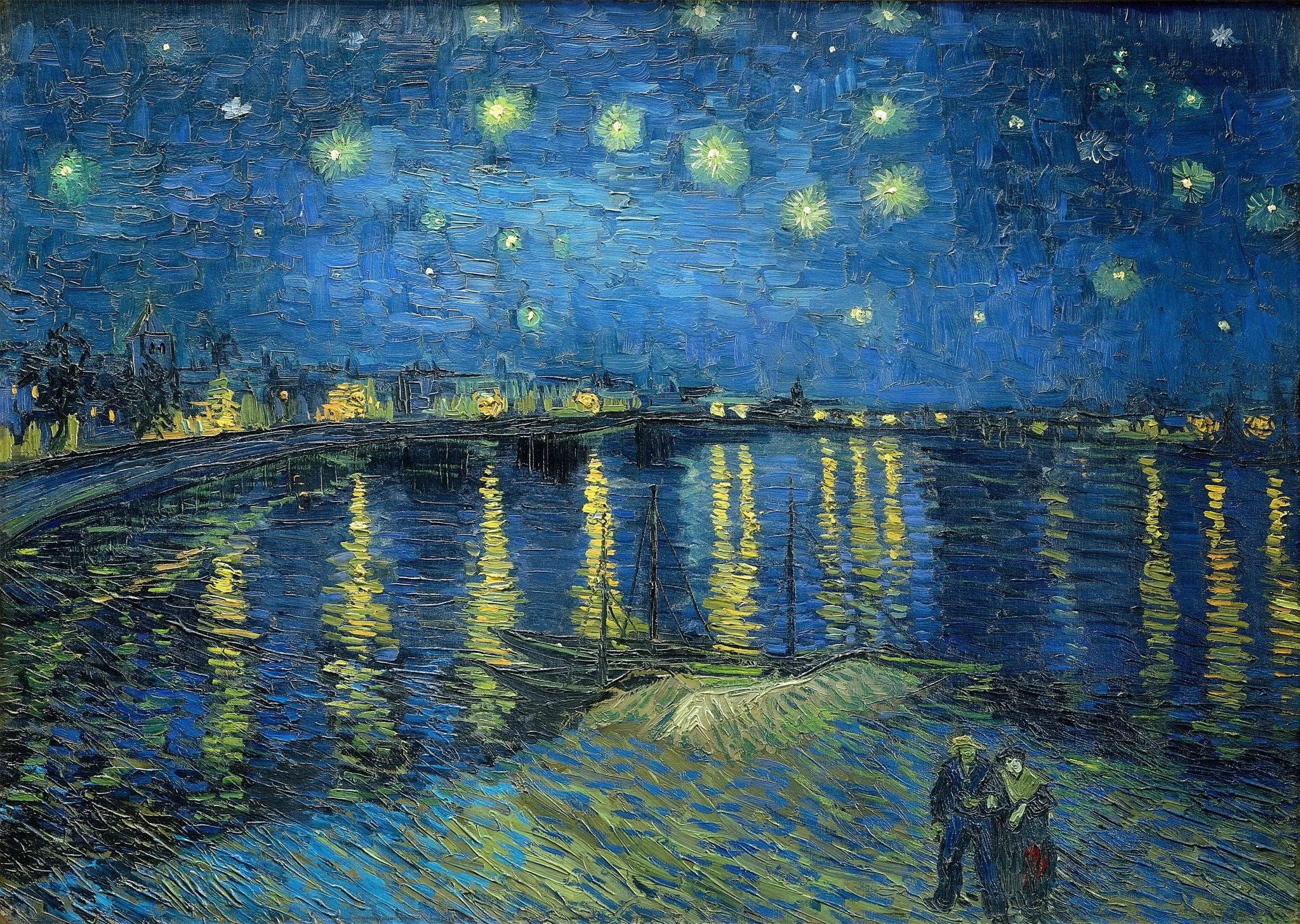 Vincent Van Gogh - Starry Night Over the Rhône (1888)