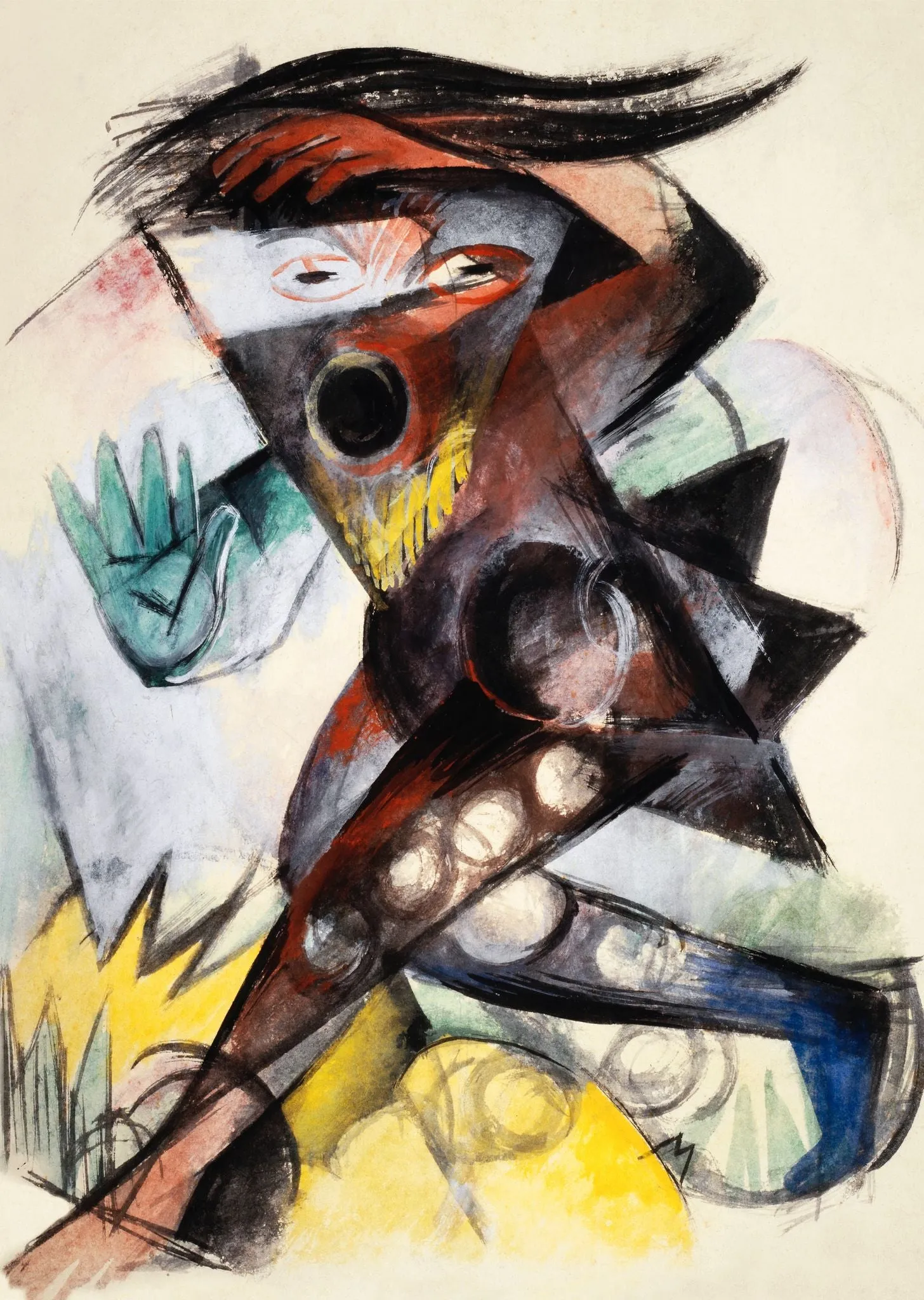 Franz Marc - Figurine for "The Tempest" by William Shakespeare (1914)