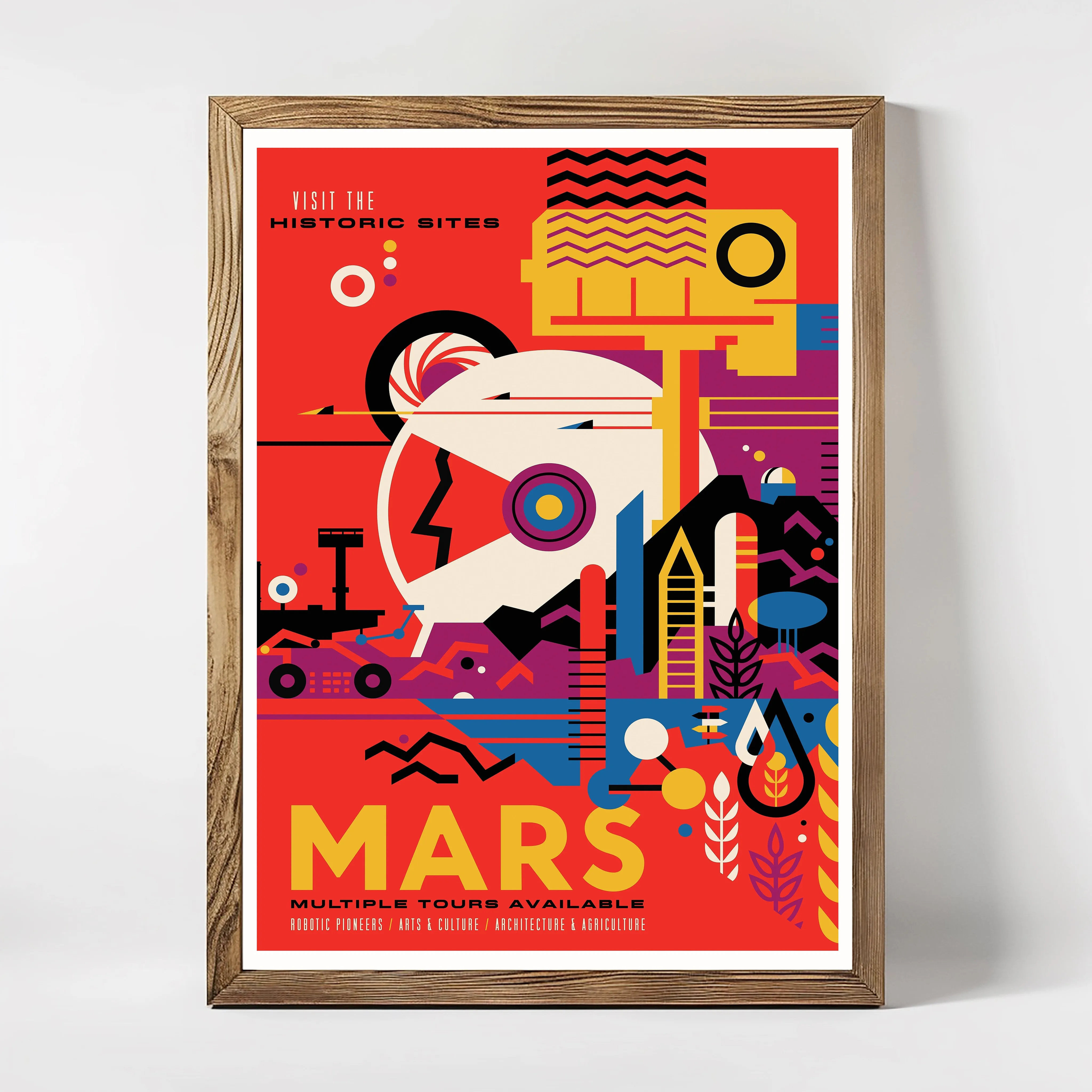 JPL Visions of the Future, Mars (2018) illustrated by Jet Propulsion Laboratory (JPL) / NASA