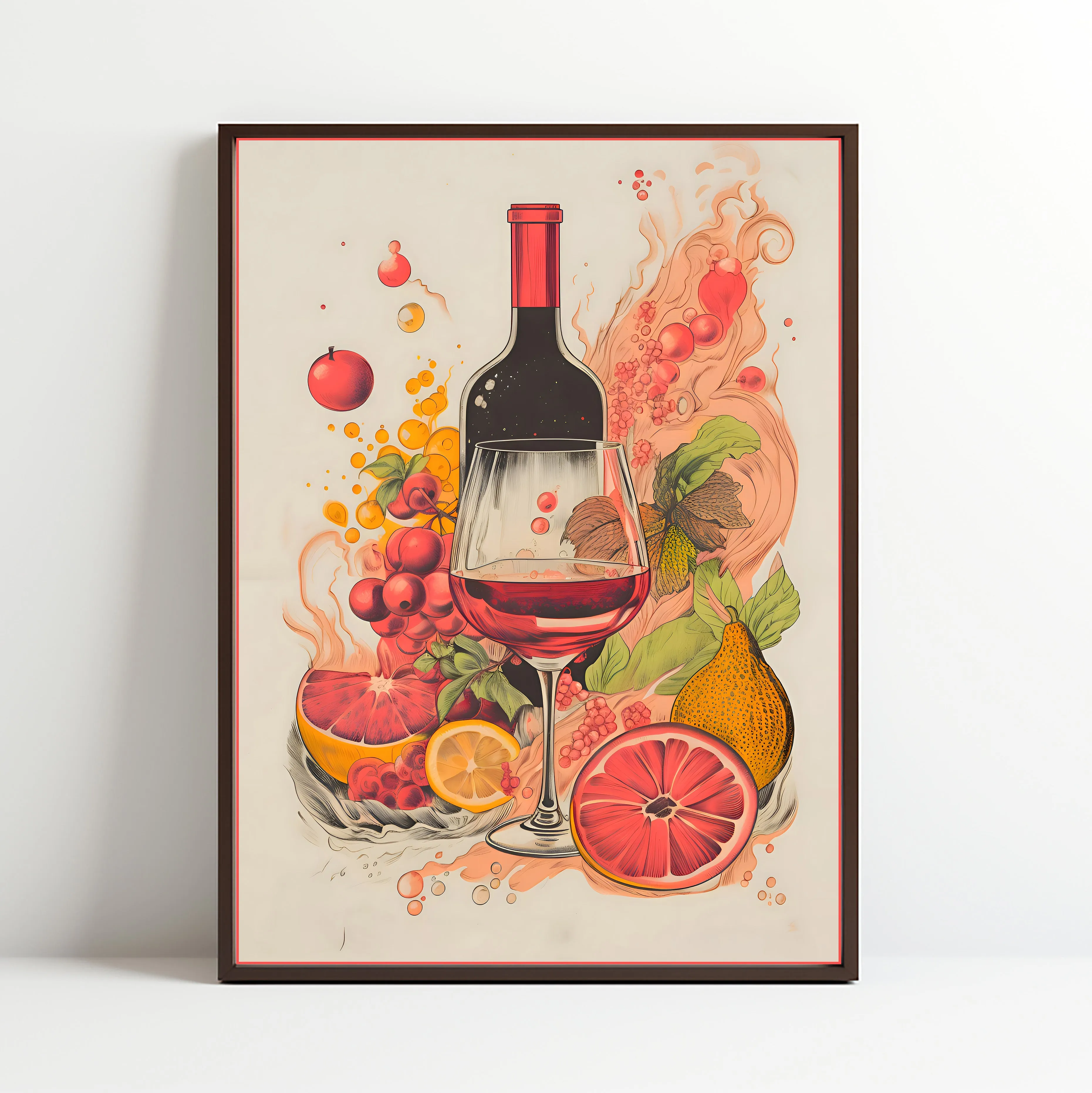 Wine Symphony with Fruits