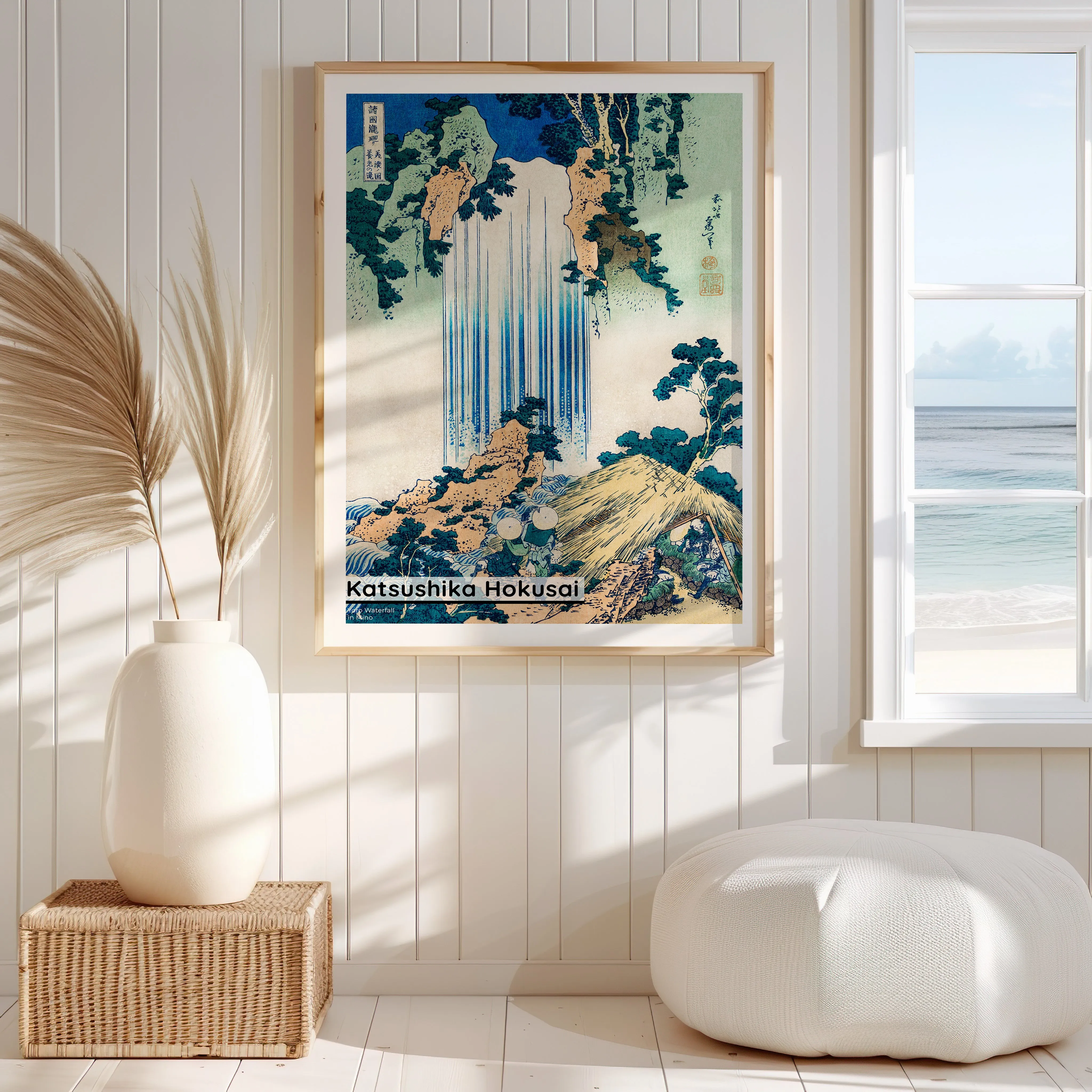 Kirifuri Waterfall at Mount Kurokami – Katsushika Hokusai