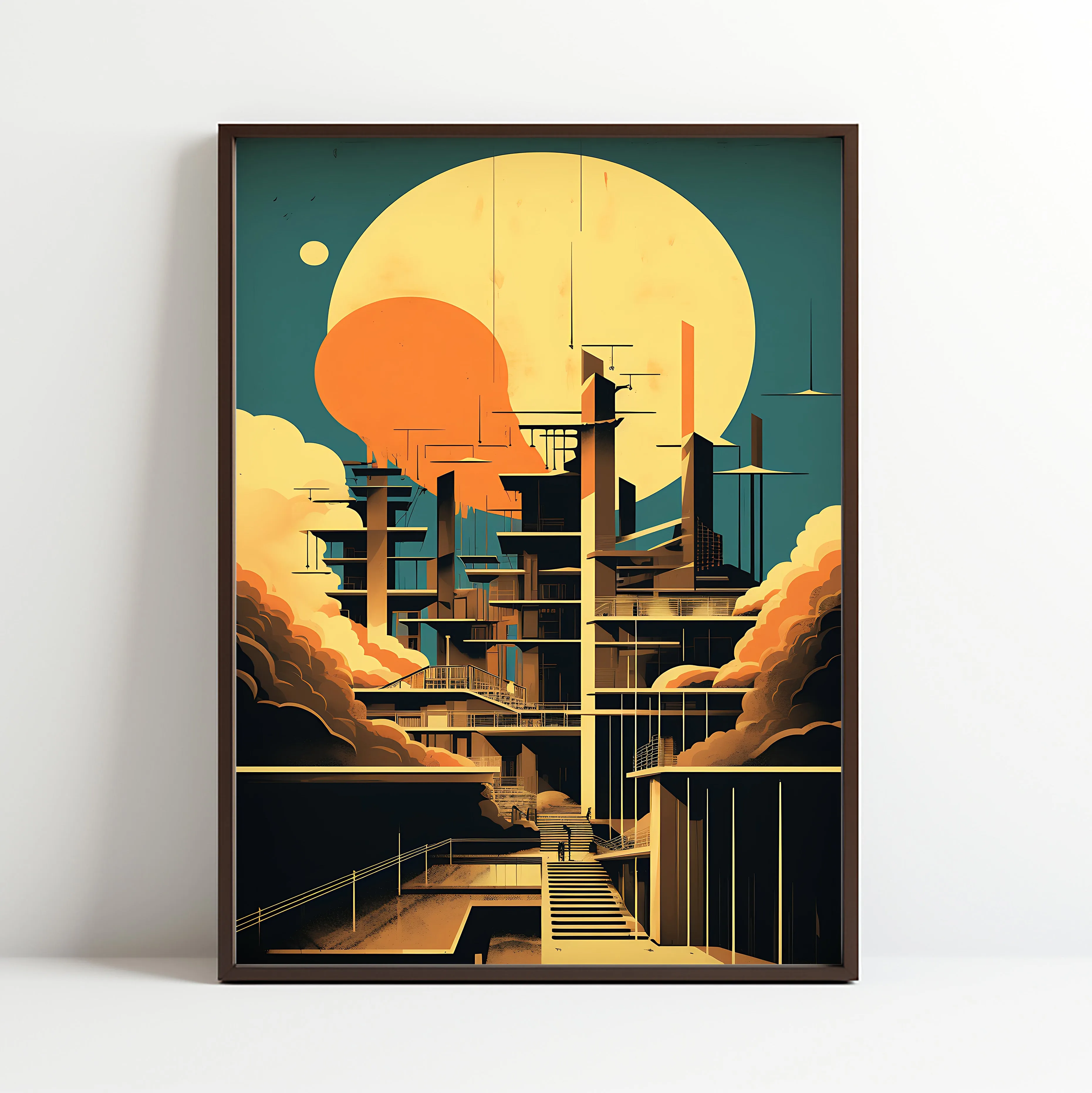 Sunrise Over the Future City