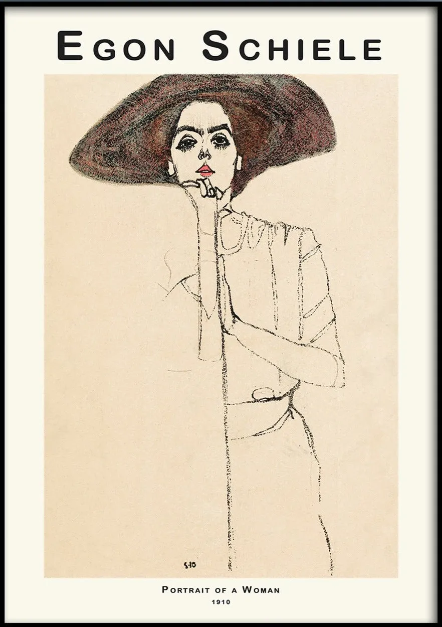 Egon Schie Portrait of a Woman (1910)