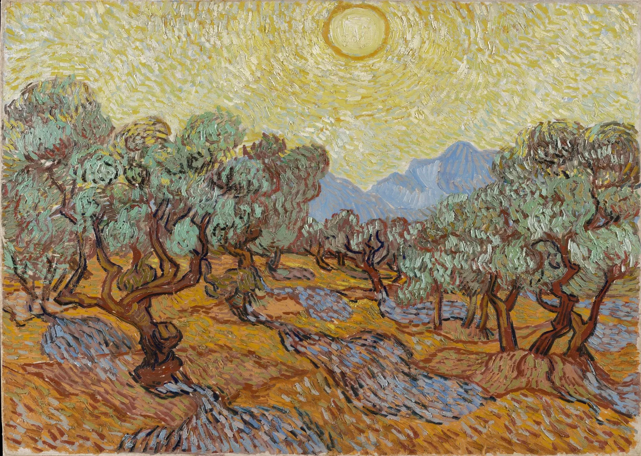 Vincent Van Gogh - Olive Trees (1889)